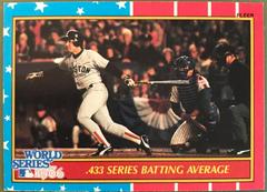 1986 World Series .433 Series Batting Average Baseball Cards 1987 Fleer World Series Prices