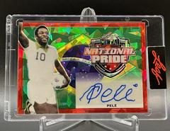Pele [Green Crystal] #NP-P1 Soccer Cards 2022 Leaf Metal National Pride Autographs Prices
