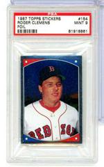 Roger Clemens [Foil] Baseball Cards 1987 Topps Stickers Prices