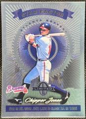 Chipper Jones #55 Baseball Cards 1997 Panini Donruss Limited Prices
