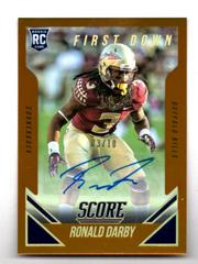Ronald Darby [Autograph First Down] Football Cards 2015 Panini Score Prices