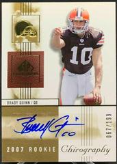 Brady Quinn [Autograph] Football Cards 2007 SP Chirography Prices