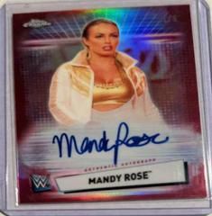 Mandy Rose [Red Refractor] Wrestling Cards 2021 Topps Chrome WWE Autographs Prices