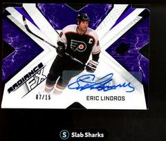Eric Lindros [Purple Autograph] Hockey Cards 2022 SPx Radiance FX Prices