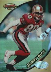 Jerry Rice [Refractor] Football Cards 1997 Stadium Club Bowman's Best Previews Prices