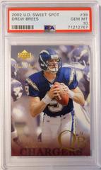 Drew Brees #39 Football Cards 2002 Upper Deck Sweet Spot Prices