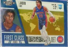 Jaden Ivey [Gold] #2 Basketball Cards 2022 Panini Contenders Optic First Class Ticket Prices