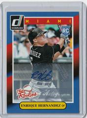 Enrique Hernandez [Autograph] #92 Baseball Cards 2014 Donruss the Rookies Prices