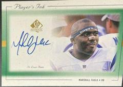 Marshall Faulk [Green] #MF-A Football Cards 1999 SP Authentic Player's Ink Prices