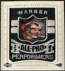 Kurt Warner Football Cards 2003 Upper Deck Patch Collection Prices
