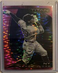 Aaron Judge [Pink Pulsar] #22 Baseball Cards 2022 Panini Chronicles Titan Prices
