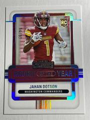Jahan Dotson [Silver] #ROY-JDO Football Cards 2022 Panini Contenders Rookie of the Year Prices