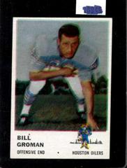 Bill Groman #172 Football Cards 1961 Fleer Prices