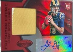 Jared Goff [Freshman Fabric Mirror Red Signature] #201 Football Cards 2016 Panini Certified Prices