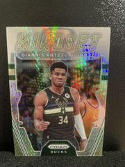 Giannis Antetokounmpo [Hyper Prizm] #8 Basketball Cards 2021 Panini Prizm Mindset Prices