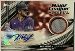 Kris Bryant [Red] #MLMA-KB Baseball Cards 2023 Topps Update Major League Material Autographs Prices