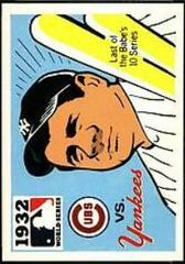 1932 Cubs, Yankees [Babe Ruth] #30 Baseball Cards 1971 Fleer World Series Black Back Prices
