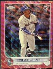 Julio Rodriguez [Pink Wave] #USC150 Baseball Cards 2022 Topps Chrome Update Prices