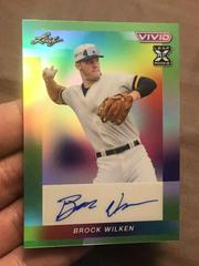 Brock Wilken [Green Prismatic] #BA-BW1 Baseball Cards 2023 Leaf Vivid Autograph Prices