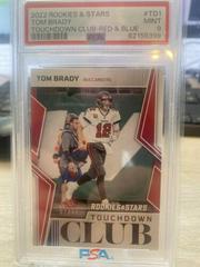 Tom Brady [Red Blue] #TD-1 Football Cards 2022 Panini Rookies & Stars Touchdown Club Prices