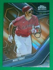 Mike Trout [Orange] #100 Baseball Cards 2023 Topps Chrome Black Prices
