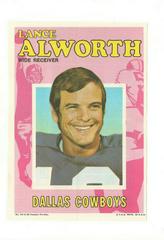 Lance Alworth #19 Football Cards 1971 Topps Pin Ups Prices