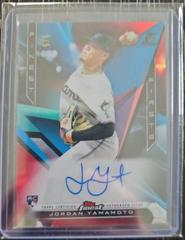Jordan Yamamoto [Red Refractor] #FFA-JY Baseball Cards 2020 Topps Finest Firsts Autographs Prices
