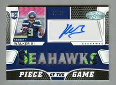 Kenneth Walker III [Teal] #PGS-KW Football Cards 2022 Panini Certified Piece of the Game Signatures Prices