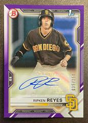 Ripken Reyes [Purple] Baseball Cards 2021 Bowman Paper Prospects Autographs Prices