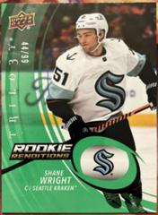 Shane Wright [Green] #RR-40 Hockey Cards 2022 Upper Deck Trilogy Rookie Renditions Prices