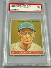 Danny Macfayden #87 Baseball Cards 1933 World Wide Gum Prices