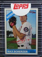 Max Scherzer [Red Ink] #MS Baseball Cards 2015 Topps Heritage Real One Autographs Prices