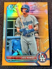 Jose Ramos [Orange] Baseball Cards 2022 Bowman Draft Chrome Prices