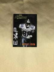 Michael Irvin [Reflections Gold] Football Cards 1999 Playoff Prestige Exp Prices