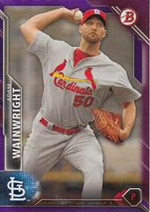Adam Wainwright [Purple] #118 Baseball Cards 2016 Bowman Prices