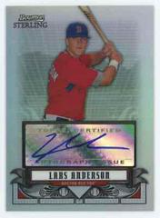 Lars Anderson [Autograph Refractor] Baseball Cards 2008 Bowman Sterling Prospects Prices