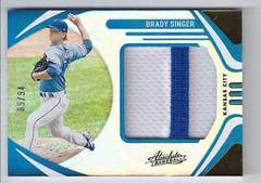 Brady Singer Baseball Cards 2022 Panini Absolute Patches Prices