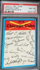Chicago Cubs Baseball Cards 1973 O Pee Chee Team Checklists Prices