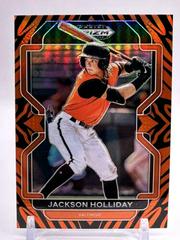 Jackson Holliday [Tiger Stripes] Baseball Cards 2022 Panini Prizm Draft Picks Prices