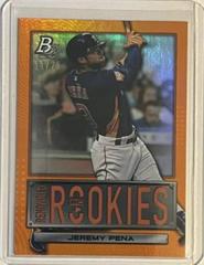 Jeremy Pena [Orange] Baseball Cards 2022 Bowman Platinum Renowned Rookies Prices