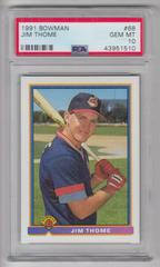 Jim Thome #68 Baseball Cards 1991 Bowman Prices