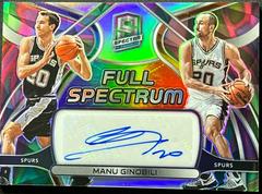 Manu Ginobili [Marble] #FSS-MGB Basketball Cards 2021 Panini Spectra Full Spectrum Signatures Prices