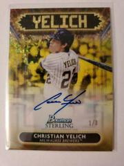 Christian Yelich [Canary Diamond] Baseball Cards 2022 Bowman Sterling Signage Autographs Prices