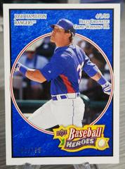 Josh Hamilton [Autograph Navy Blue] #12 Baseball Cards 2008 Upper Deck Baseball Heroes Prices