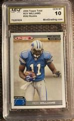 Roy Williams [First Edition] #362 Football Cards 2004 Topps Total Prices