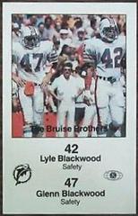 Glenn Blackwood #4 Football Cards 1985 Dolphins Police Prices