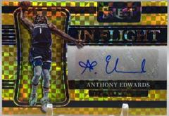 Anthony Edwards [Gold Prizm] Basketball Cards 2021 Panini Select In Flight Signatures Prices