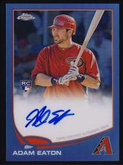 Adam Eaton [Blue Refractor] #155 Baseball Cards 2013 Topps Chrome Rookie Autograph Prices