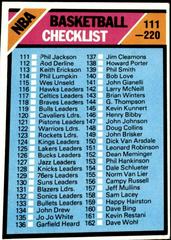 Checklist 111-220 #181 Basketball Cards 1975 Topps Prices
