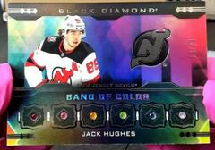 Jack Hughes #BC-JH Hockey Cards 2023 Upper Deck Black Diamond Band of Color Prices